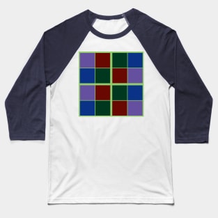 Four Color Squares Baseball T-Shirt